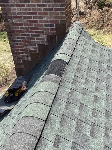Middlebury, CT Roof Repair - Missing Shingles - Before Photo