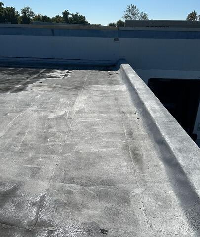 Flat Roof Installation with EPDM in Stratford CT - Before Photo