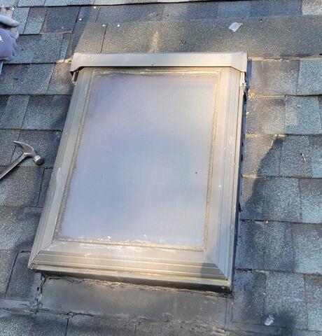 Roof & Skylight Repair. Derby, CT - Before Photo