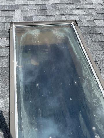 Leaking Skylight Installation in Waterbury, CT - Before Photo