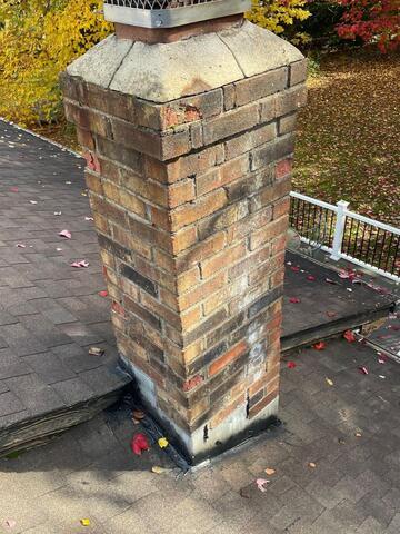 Chimney Repair in Meriden, CT - Before Photo
