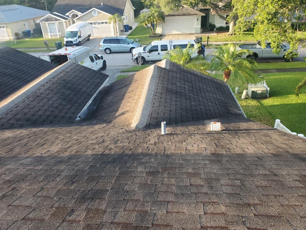Albright Roofing & Contracting Before & After Photo Set Shingle Roof