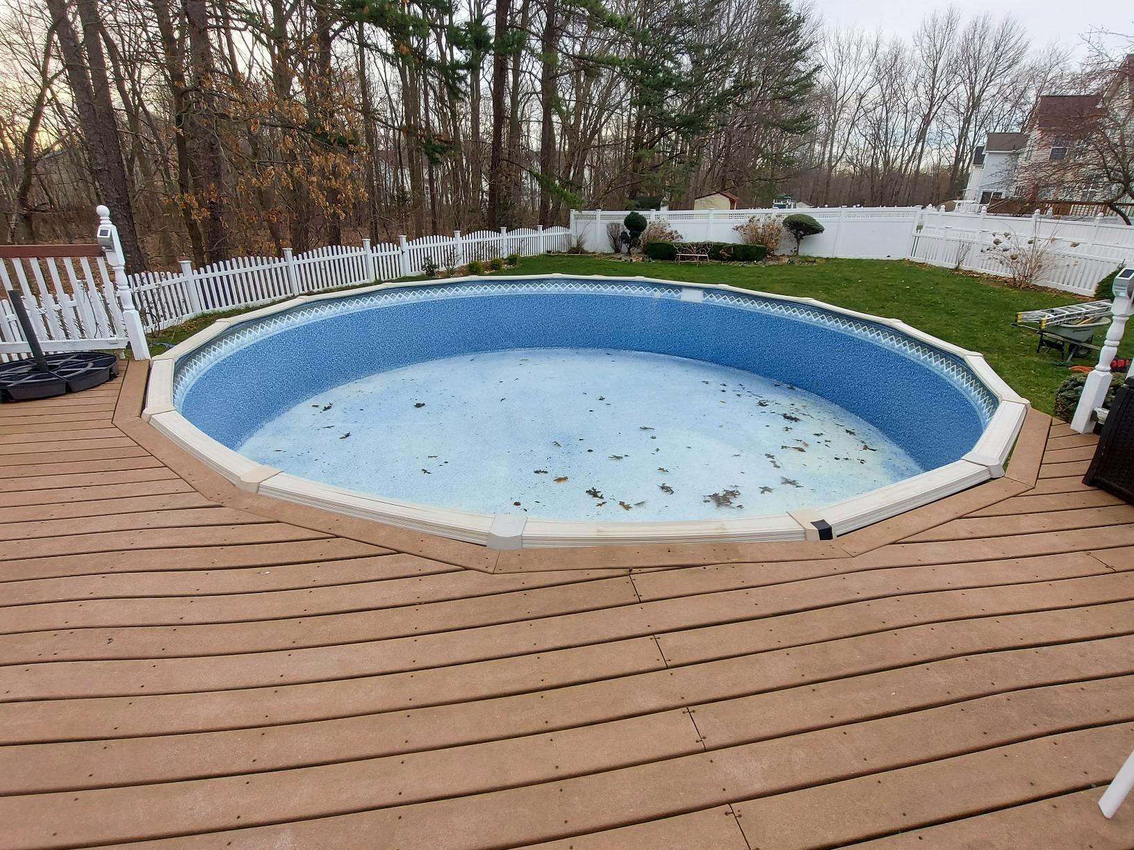 Y.E.S. Contractors Before & After Photo Set Old Bridge, NJ In Ground