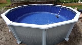 Above Ground Pool Installers at work in Brick, NJ