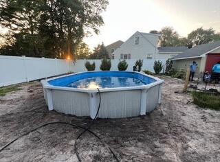 Above-Ground Pool Installation in Brick Township, NJ