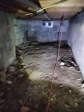 Making a Crawl Space a Healthy & Dry Environment in Bearsville, NY - Before Photo
