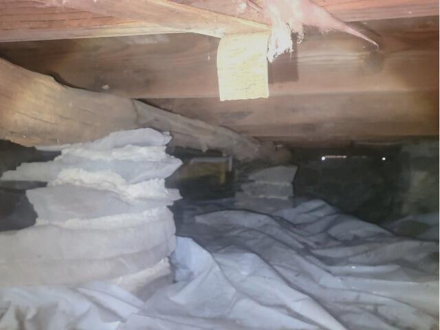 Sealing Off and Stabilizing a Crawl Space in Glen Spey, NY - Before Photo
