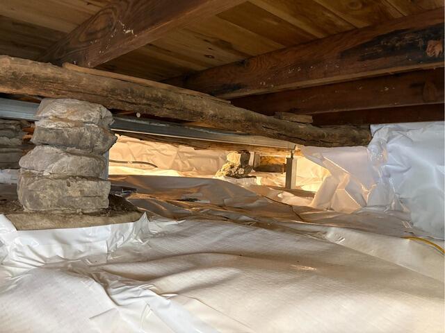 Sealing Off and Stabilizing a Crawl Space in Glen Spey, NY - After Photo