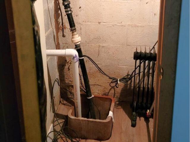 Protecting a Basement from Floods in Newburgh, NY - Before Photo