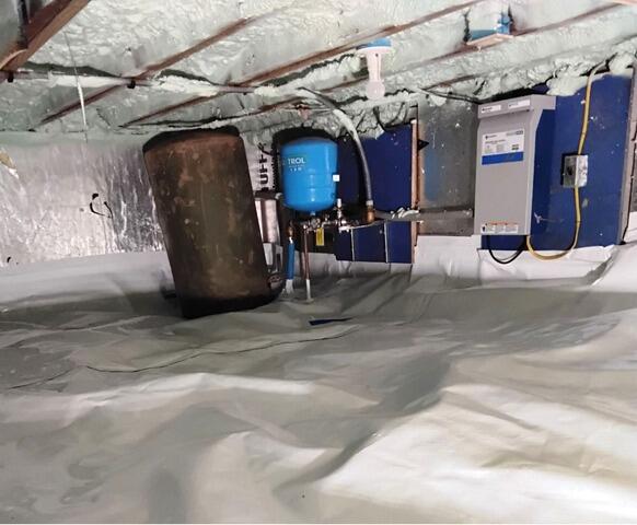 Sealing off a Dirt Crawl Space in Olivebridge, NY - After Photo