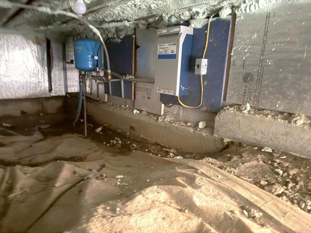 Sealing off a Dirt Crawl Space in Olivebridge, NY - Before Photo