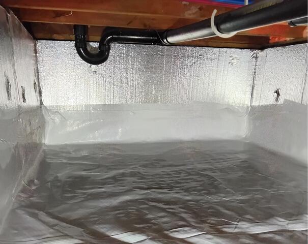 Insulating and Waterproofing a Crawl Space in Cornwall On Hudson, NY - After Photo