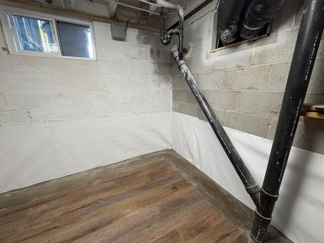 Protecting a Basement from Water Intrusion in Pine Bush, NY - After Photo