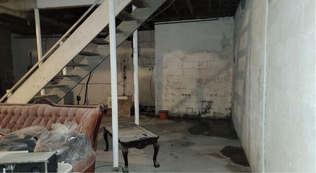 Waterproofing Leaky Basement Walls in Newburgh, NY - Before Photo