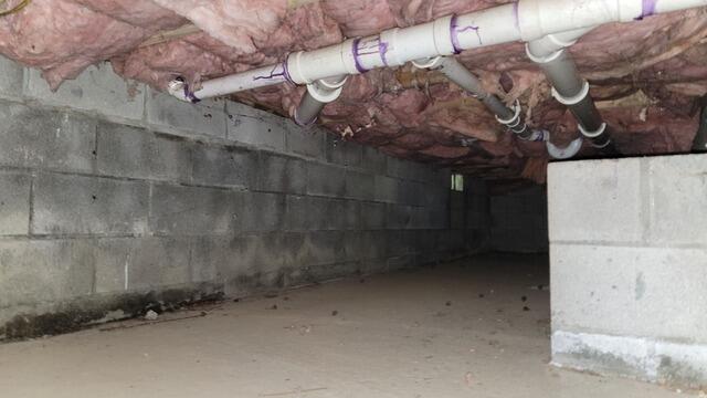 Making a Crawl Space Comfortable & Dry in Newburgh, NY - Before Photo