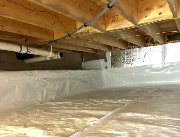 Making a Crawl Space Comfortable & Dry in Newburgh, NY - After Photo