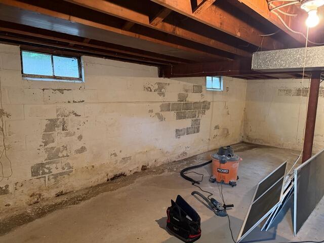 Stabilizing a Basement Wall in Hurley, NY