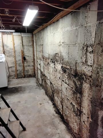 Repairing an Unstable Wall in Poughkeepsie, NY - Before Photo