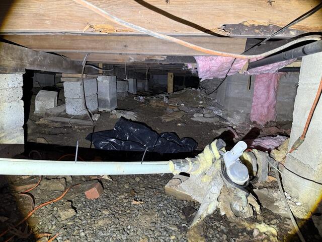 Sealing a Crawl Space Off from the Elements in Greenwood Lake, NY - Before Photo