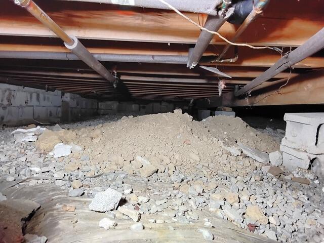 Sealing off & Insulating a Dirt Crawl Space in Wappingers Falls, NY - Before Photo