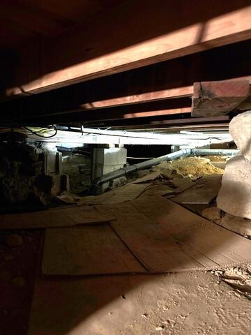 Sealing off a Crawl Space in Fort Montgomery, NY - Before Photo