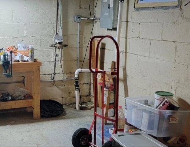 Waterproofing with a TripleSafe Sump Pump in Monroe, NY - Before Photo