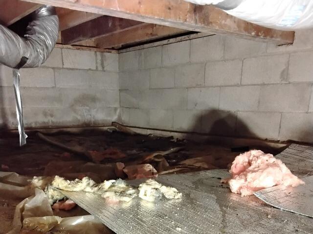 Sealing and Insulating a Crawl Space in Warwick, NY - Before Photo