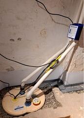Installing a Full Waterproofing System in Wappingers Falls, NY
