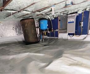 Sealing off a Dirt Crawl Space in Olivebridge, NY