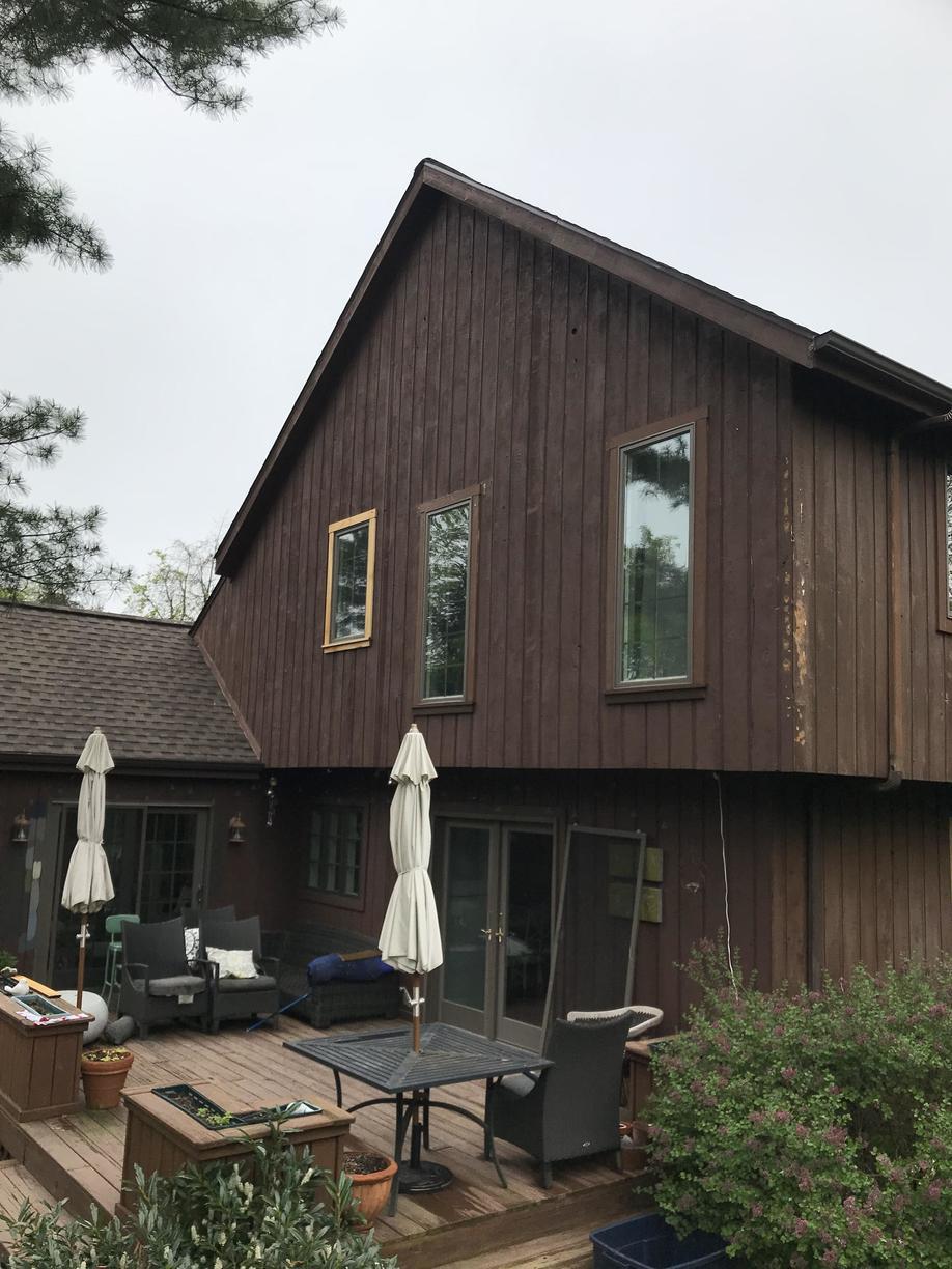 Global Home Improvement Before & After Photo Set Replacing Rotted and