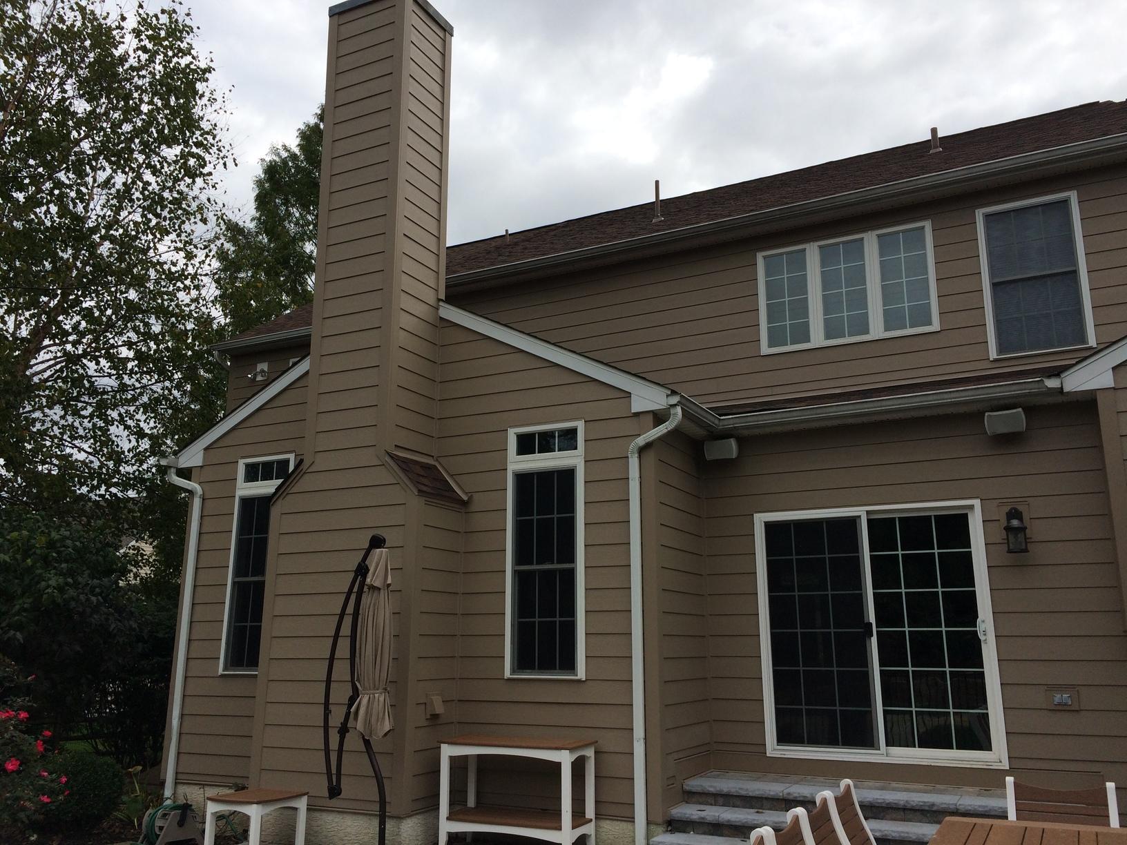 Global Home Improvement Before & After Photo Set Replacing Stucco