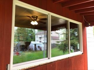 Replacing Older Wood Windows with GlobalTech Vinyl Triple Picture Windows in Bristol, PA