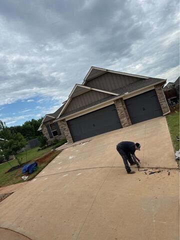 Driveway Repair in Oklahoma City - Before Photo