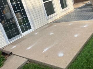 Concrete Porch Stabilized and Upgraded with PolyLevel and DecoShield in Oklahoma City, OK (73134)