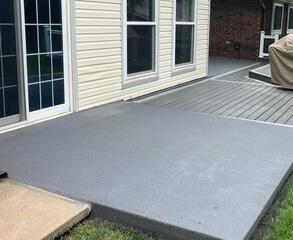 Concrete Porch Stabilized and Upgraded with PolyLevel and DecoShield in Oklahoma City, OK (73134)