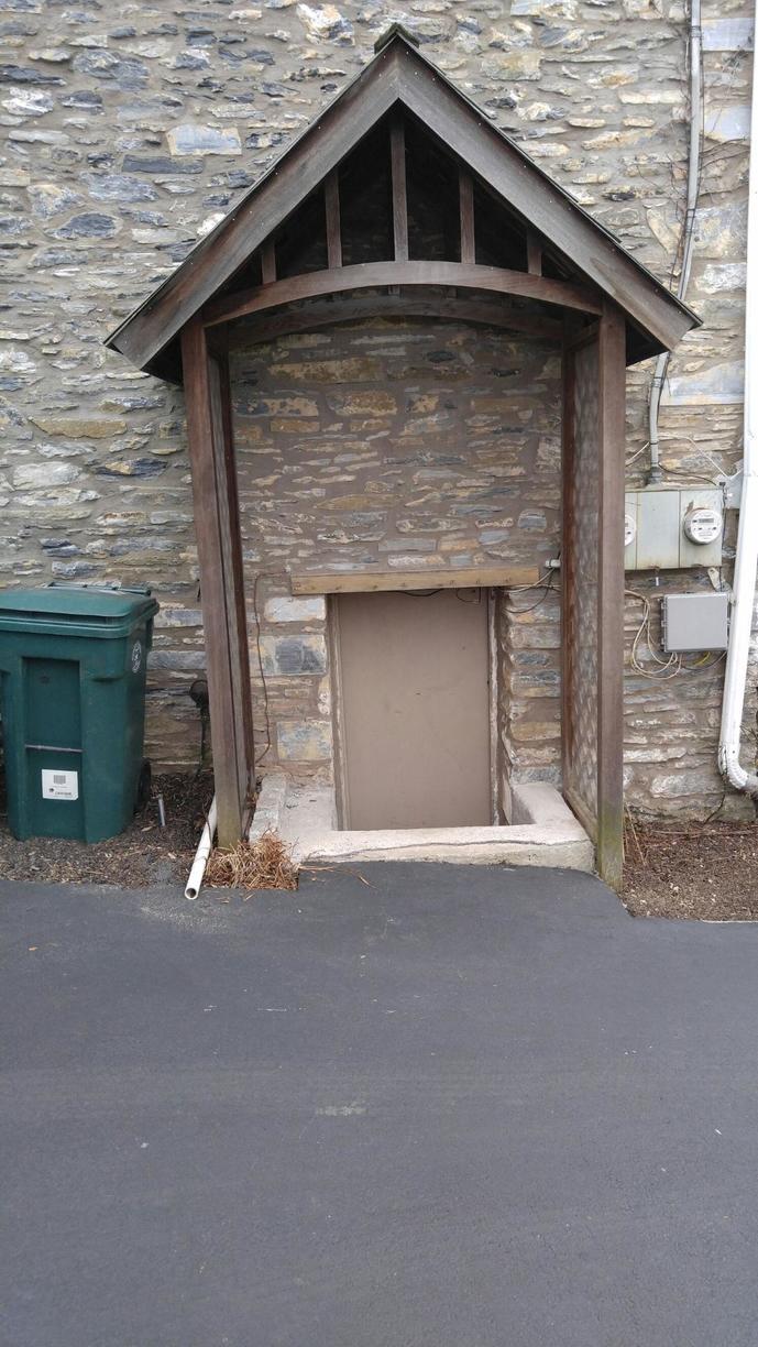 Steelway Cellar Doors Before & After Photo Set Unusual cellar door