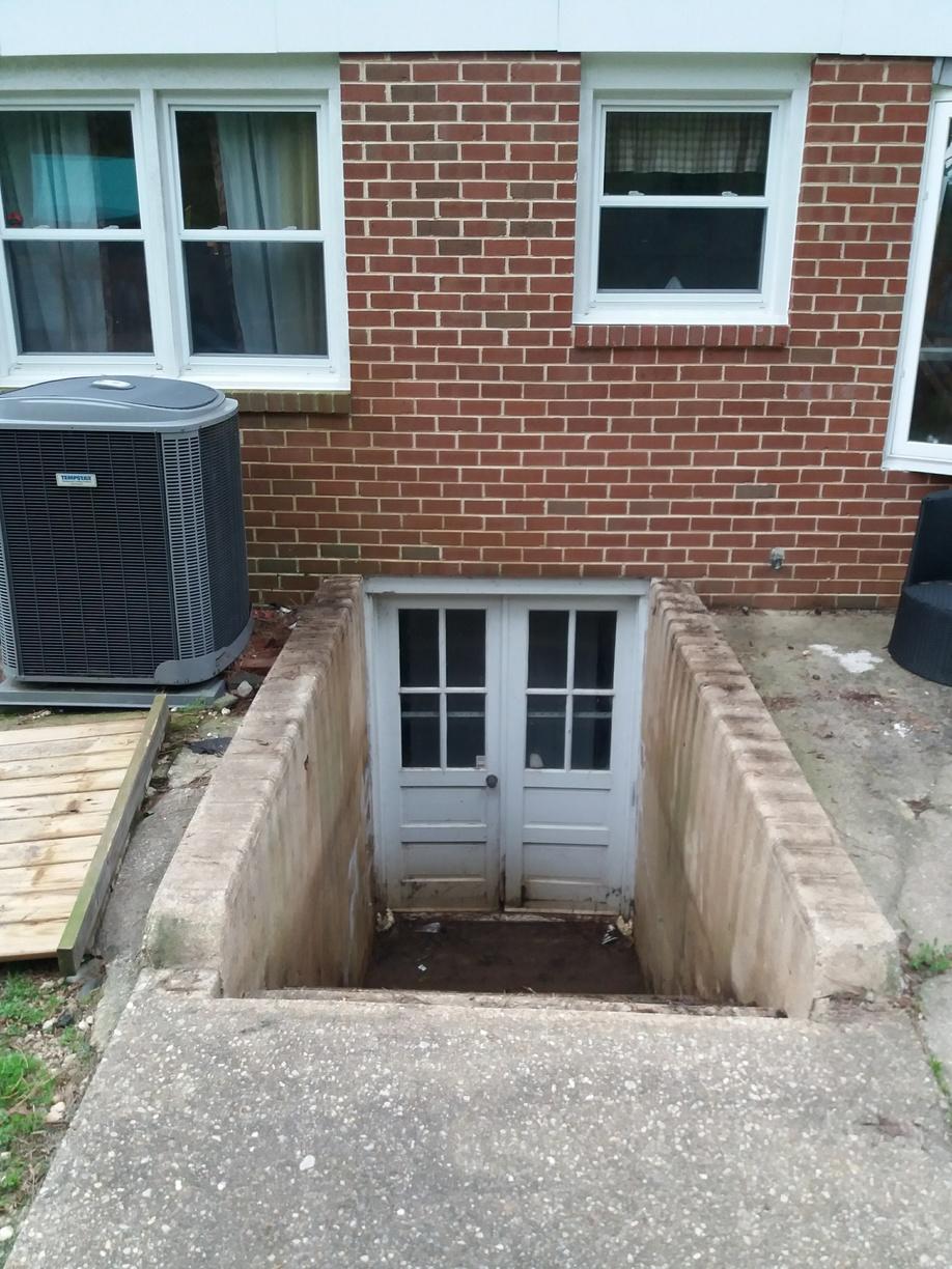 Steelway Cellar Doors Before & After Photo Set Installation of a