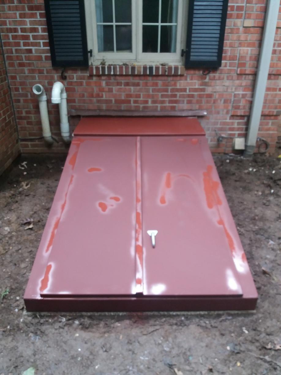 Steelway Cellar Doors Before & After Photo Set Replacing a custom