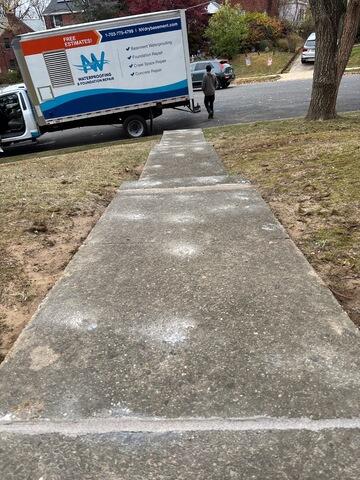 Concrete Sidewalk Leveling and Repair in Arlington, VA