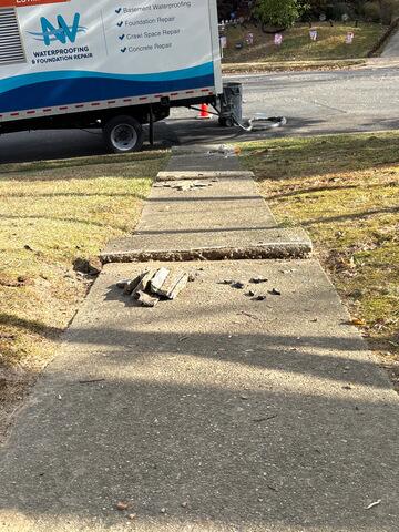 Concrete Sidewalk Leveling and Repair in Arlington, VA