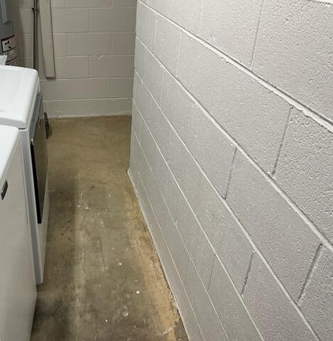Basement Waterproofing in Reston, VA - Complete Water Intrusion Solution - Before Photo