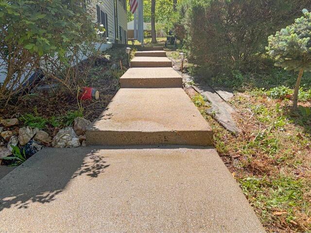 Concrete sidewalk leveling in Manassas, VA - After Photo