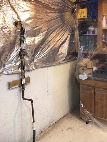 Basement Waterproofing in Hartwood, VA - Before Photo