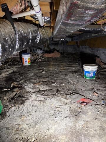 Crawl Space Encapsulation in Alexandria, VA - Before Photo