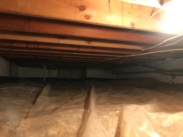 Crawl Space Encapsulation in Newington, VA - Before Photo