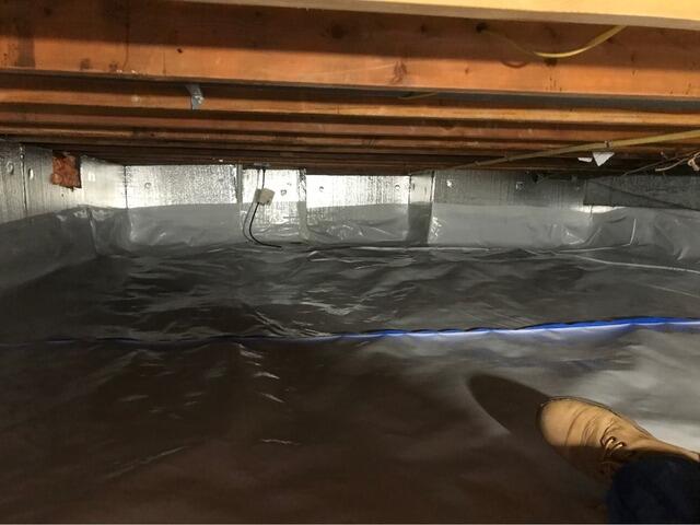 Crawl Space Encapsulation in Newington, VA - After Photo