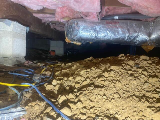 Crawl Space Sealing Encapsulation in Monrovia, MD - Before Photo