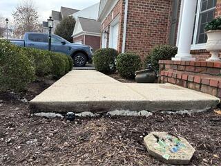 Concrete Sidewalk leveling in Lorton, VA