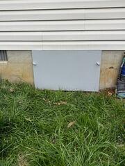 Before & After: Crawl Space Door Replacement in Woodstock, MD