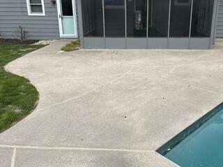 Concrete Pool Deck Leveling and Crack Repair in Highland, MD